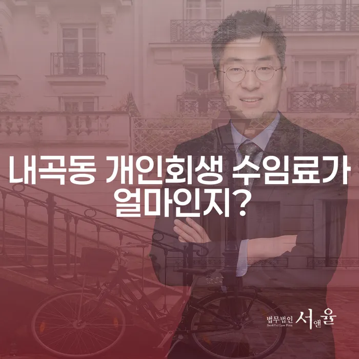 내곡동 개인회생 수임료가 얼마인지?